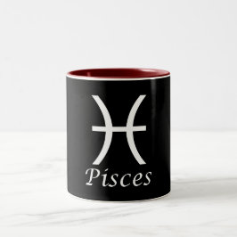 "Pisces" Zodiac-Zeichen Zweifarbige Tasse