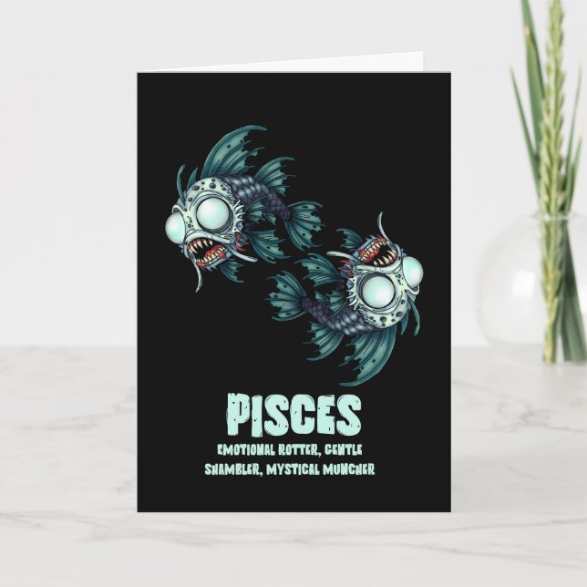 Pisces Zombie Karte (Vorderseite)