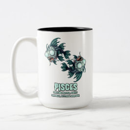 Pisces Zombie Zweifarbige Tasse