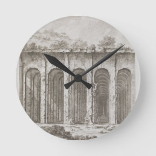 Piscina Mirabilis, von 'Avanzi della Antichita es Runde Wanduhr