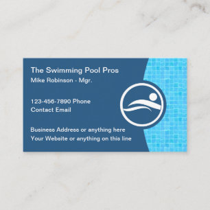 Piscine Cartes de visite en ligne