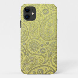 Piselmuster aus gelbem Stoff Case-Mate iPhone Hülle
