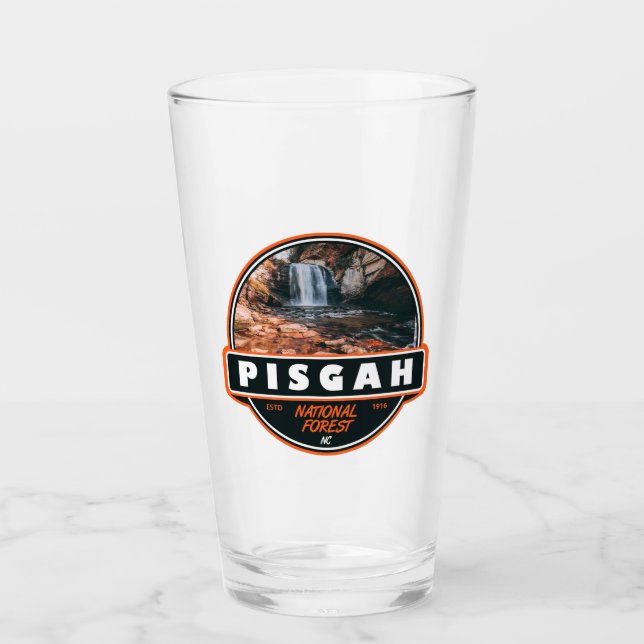 Pisgah National Forest North Carolina Emblem Glas (Vorderseite)