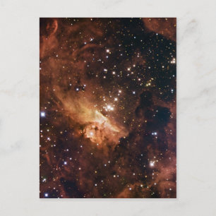 Pismis 24 braune Sterne NASA Postkarte