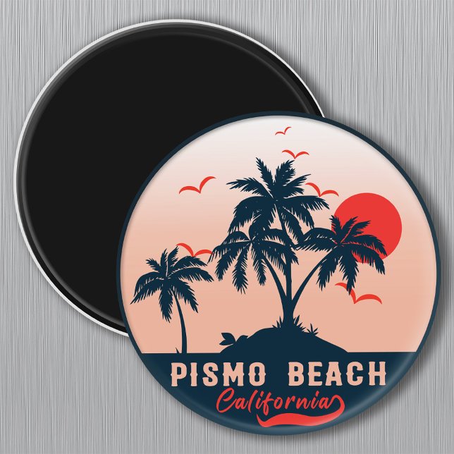 Pismo Beach California Sunset Vacation Souvenirs Magnet (Von Creator hochgeladen)