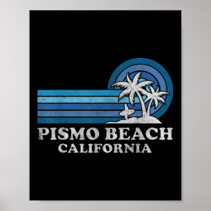 Pismo Beach Kalifornien Familien Sommerurlaub Vint Poster