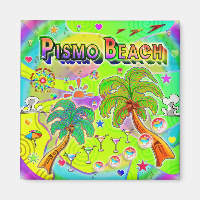 Pismo Beach Mind Focus Magnet (Vorne)