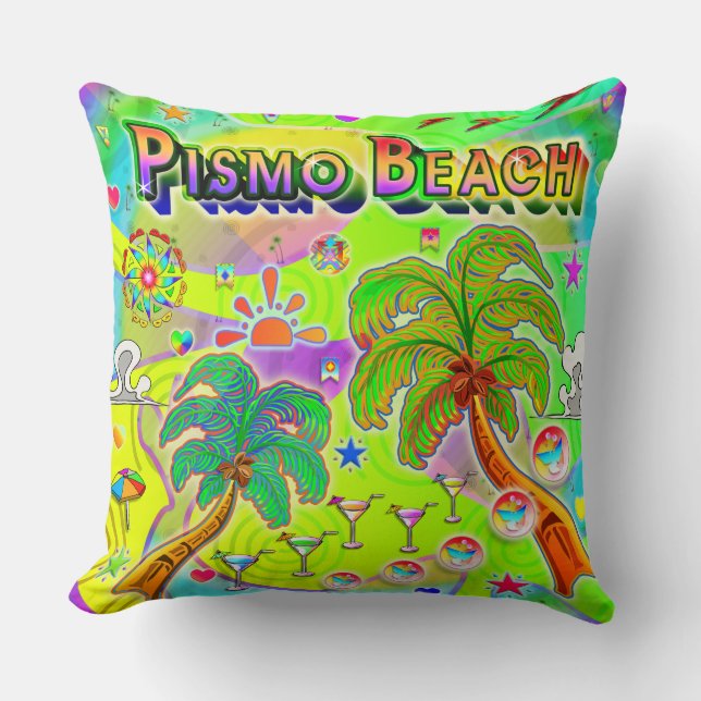 Pismo Beach Mind Focus Pillow Kissen (Vorderseite)