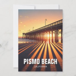 Pismo Beach Pier California Feiertagskarte