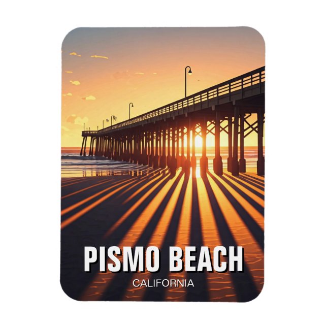 Pismo Beach Pier California Magnet (Vertikal)