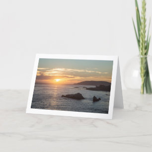 Pismo Strand-Sonnenunterganggrußkarte Karte