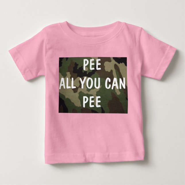 Piss alles, was du kriechen kannst baby t-shirt (Vorderseite)