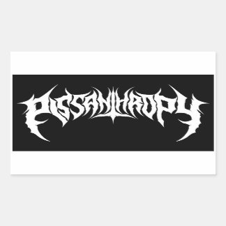 Pissanthropie Death Metal Fake Band Aufkleber