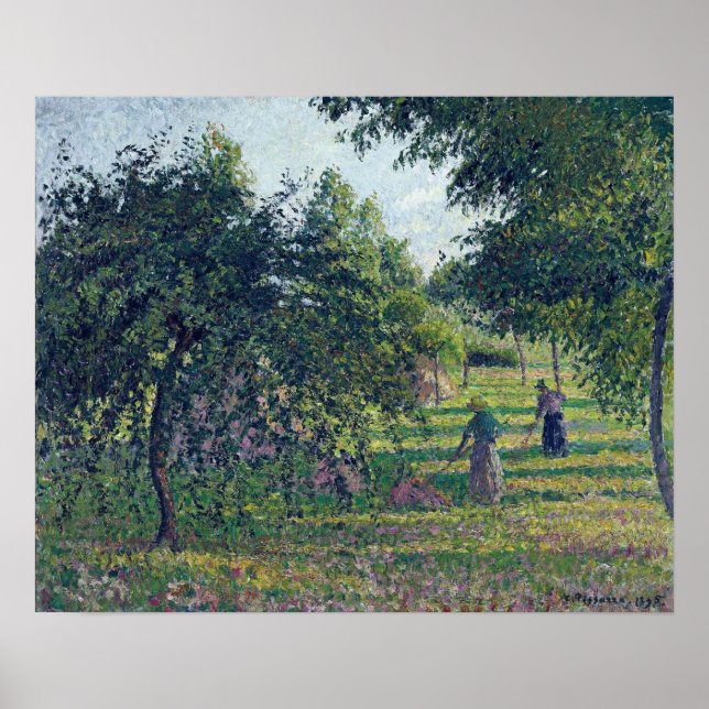 Pissarro - Apfelbäume in Eragny 1895 Poster (Vorne)