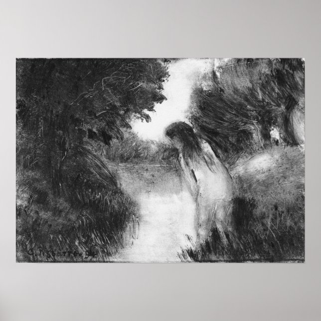 Pissarro - Bather 1894 Poster (Vorne)