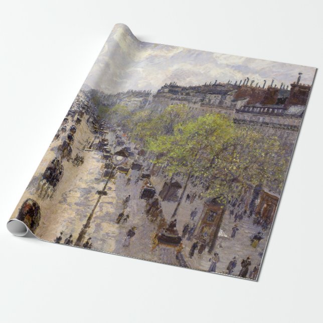 Pissarro - Boulevard Montmartre, Frühjahr Geschenkpapier (Ungerollt)