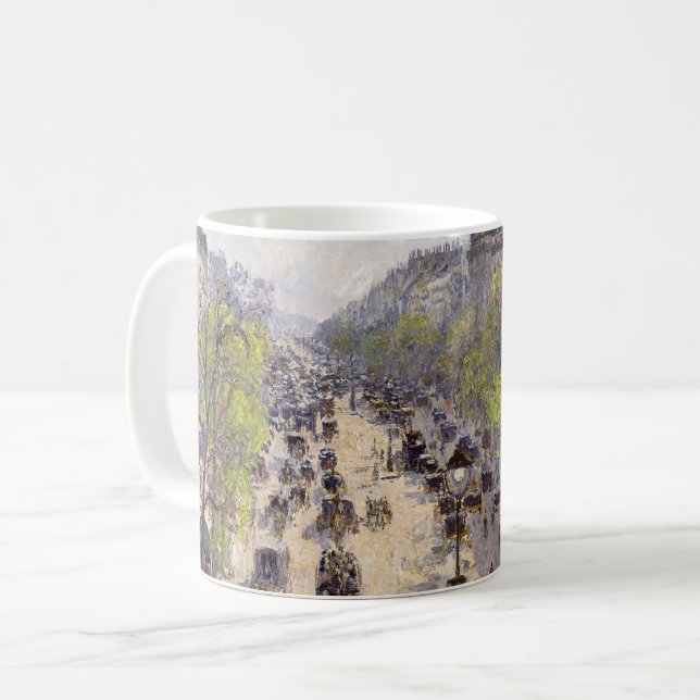 Pissarro - Boulevard Montmartre, Frühjahr Kaffeetasse (Vorderseite Links)