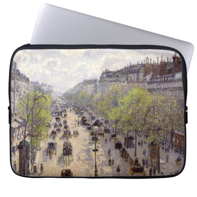 Pissarro - Boulevard Montmartre, Frühjahr Laptopschutzhülle (Vorderseite)