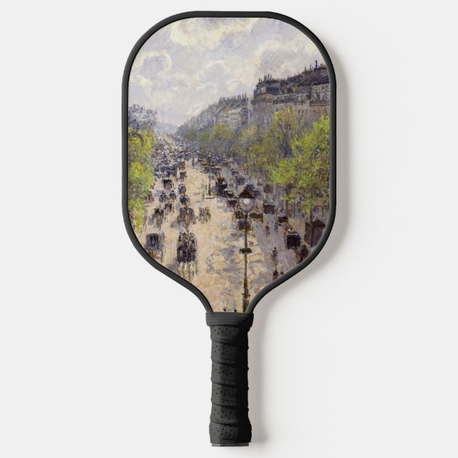 Pissarro - Boulevard Montmartre, Frühjahr Pickleball Schläger (Vorderseite)