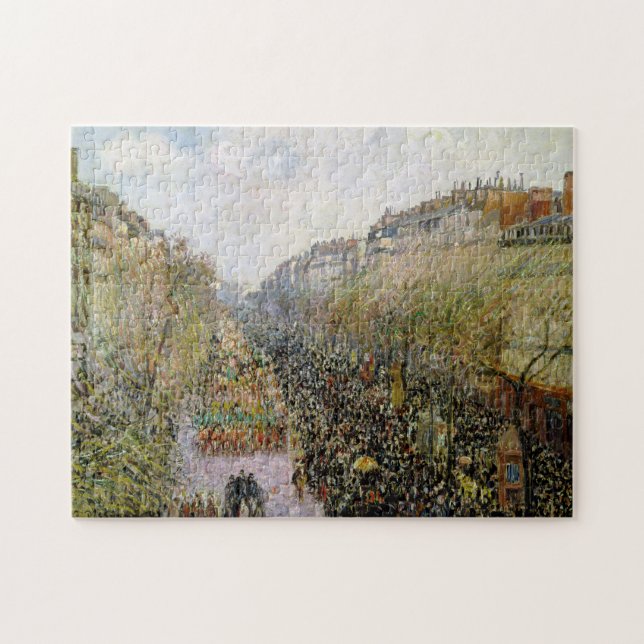 Pissarro - Boulevard Montmartre, Mardi Gras (Horizontal)