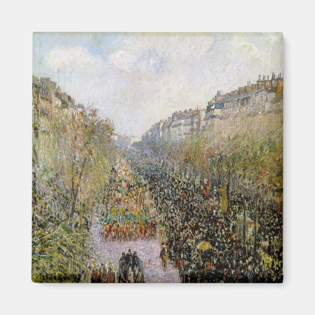 Pissarro - Boulevard Montmartre, Mardi Gras Magnet (Vorne)