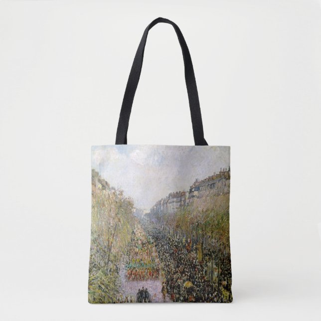 Pissarro - Boulevard Montmartre, Mardi Gras Tasche (Vorderseite)