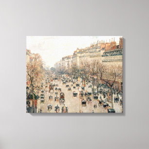 Pissarro - Boulevard Montmartre, Nachmittagslicht Leinwanddruck