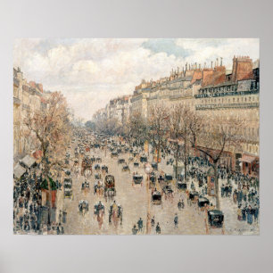 Pissarro - Boulevard Montmartre, Nachmittagslicht Poster