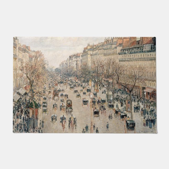 Pissarro - Boulevard Montmartre, Nachmittagssonne Fußmatte (Vorderseite)