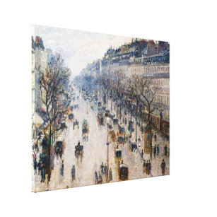 Pissarro - Boulevard Montmartre, Winter Morning Po Leinwanddruck