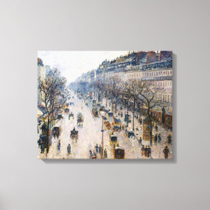 Pissarro - Boulevard Montmartre, Winter Morning Po Leinwanddruck