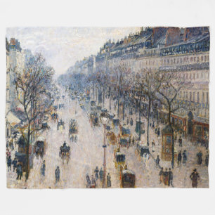 Pissarro - Boulevard Montmartre, Wintermorgen Fleecedecke