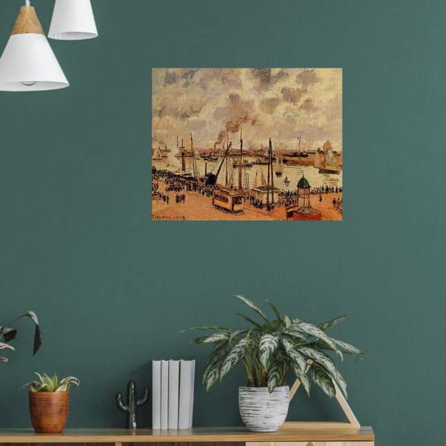 Pissarro - Der Port Le Havre Poster (Wohnzimmer 1)