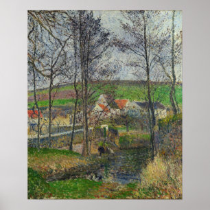 Pissarro - Die Banken der Viosne bei Osny Poster