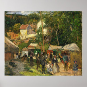 Pissarro - Festival auf der Hermitage 1876 Poster