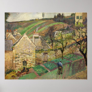 Pissarro - Hang des Hermitage Pontoise 1873 Poster