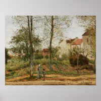 Pissarro - Häuser in Bougival (Herbst)