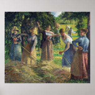 Pissarro - Hay Harvest at Eragny 1901 Poster