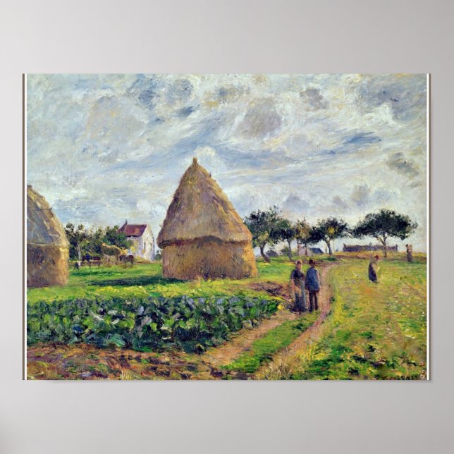 PISSARRO - HAYSTACKS UND CABBAGE PATCH POSTER (Vorne)