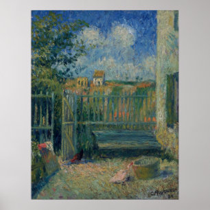 Pissarro - Hof des Rondest House Pontoise 1880 Poster
