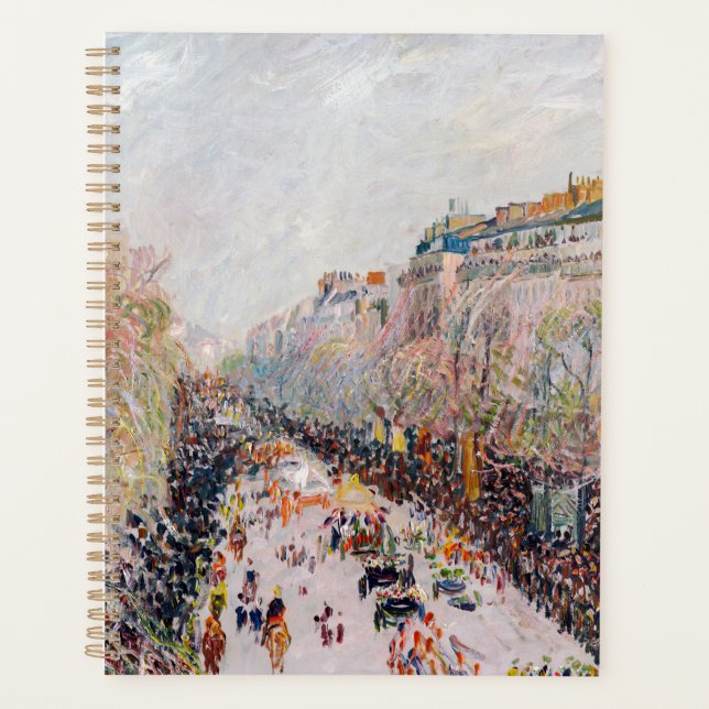 Pissarro - Montmartre, Mardi Gras am Boulevard Planer (Vorderseite)