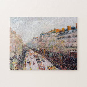 Pissarro - Montmartre, Mardi Gras auf dem Boulevar