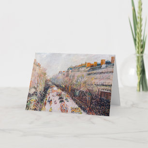 Pissarro - Montmartre, Mardi Gras auf dem Boulevar Karte