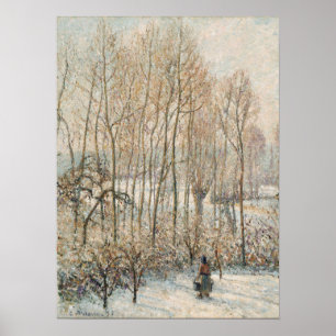 Pissarro - Morgenlicht auf dem Schnee Eragny Poster