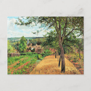 Pissarro - Obstgärten von Louveciennes, feine Kuns Postkarte