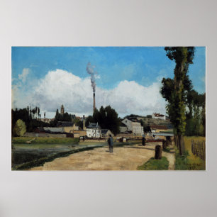 Pissarro - Orangenbänke bei Pontoise Poster