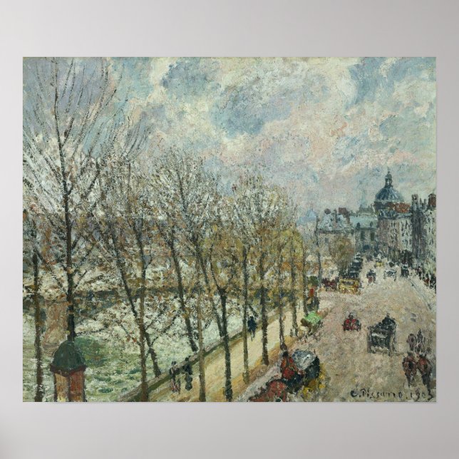 Pissarro - Quai Malaquais und The Institute 1903 Poster (Vorne)