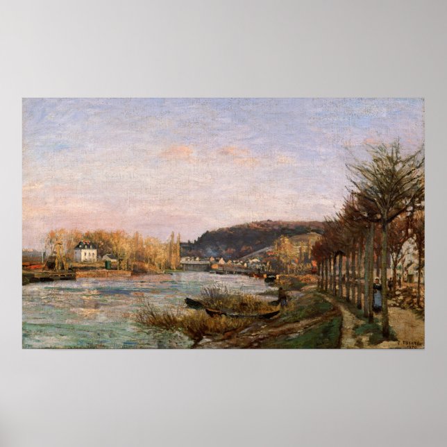 Pissarro - Seine in Bougival Poster (Vorne)