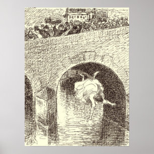 Pissarro - Selbstmord einer verlassenen Frau Poster