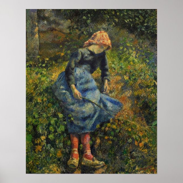 Pissarro - Shepherdess (Young Peasant Girl) 1881 Poster (Vorne)